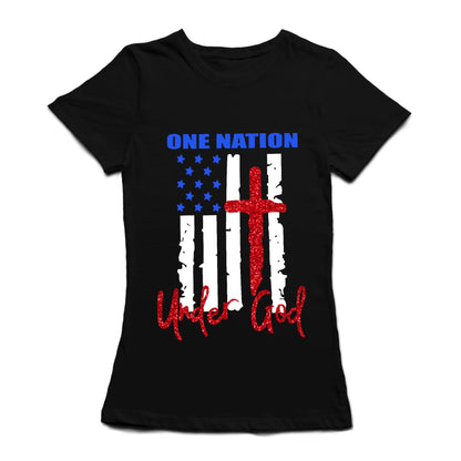 Women's T-Shirt One Nation, Under God